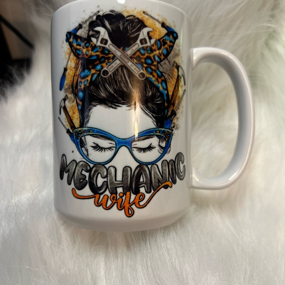 Mechanic Wife White Mug